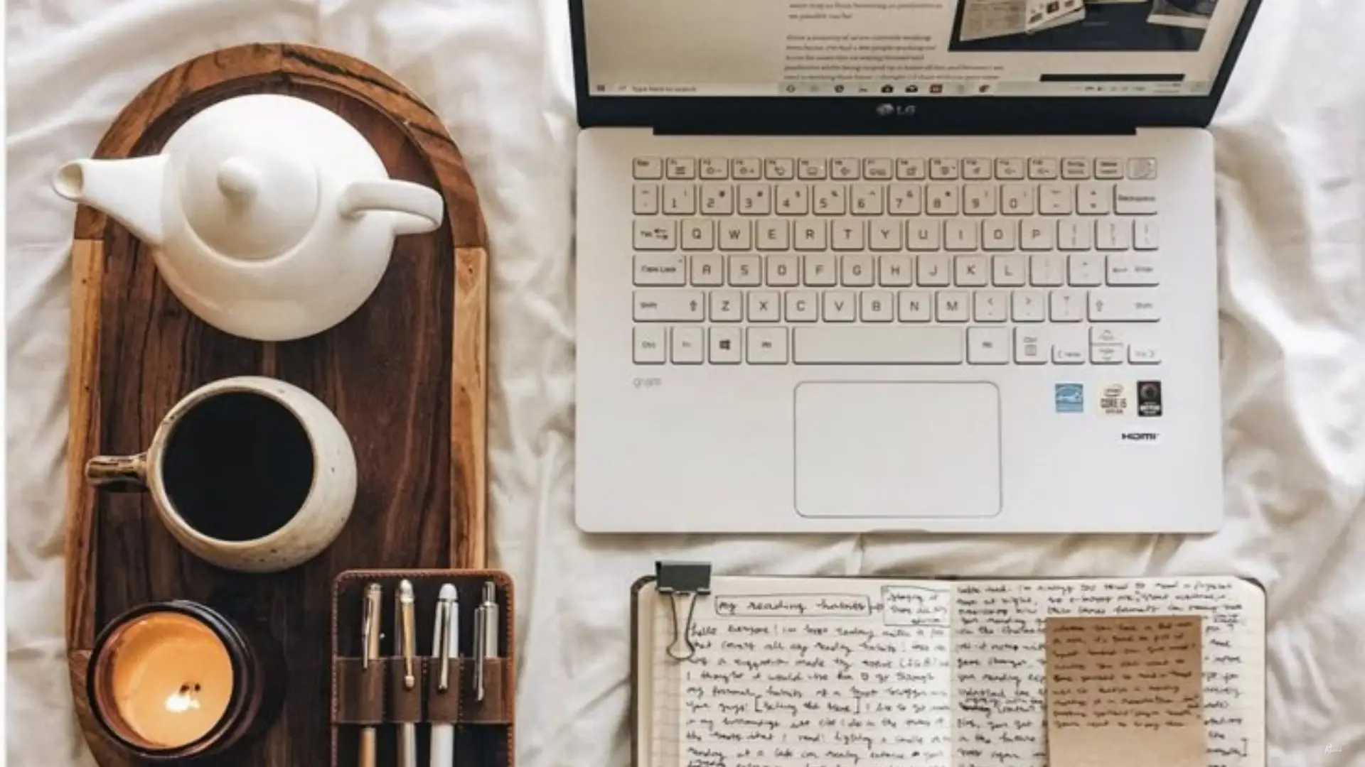 Entrepreneur planning content calendar to stay consistent with marketing strategy